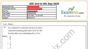 jee mains 2020 question paper pdf