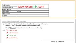 ssc all online exam paper pdf