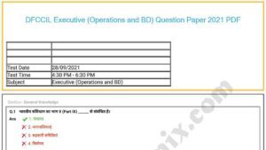 Operations and BD Question Paper 2021