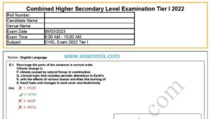 SSC CHSL 2023 Question Paper