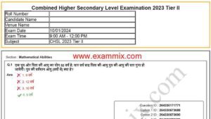 ssc chsl mains 2024 Paper