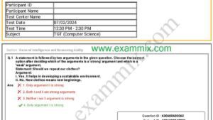 DSSSB TGT Computer Science Question Paper 2024 English